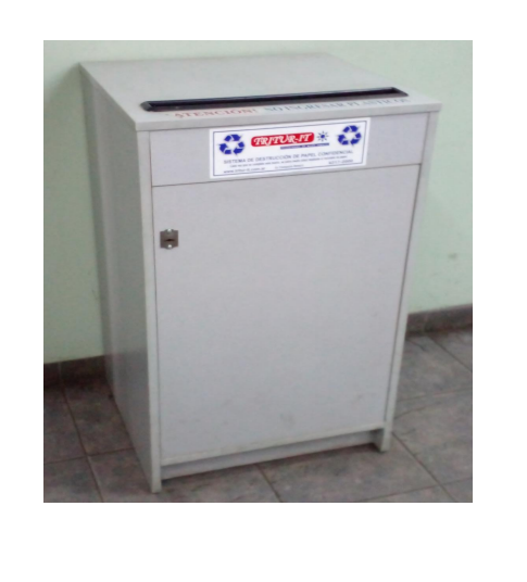 Buzón seguro Tritur-it instalado en oficinas